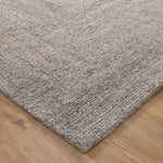 Rowan Brown Grey Modern Wool Rug