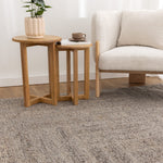 Rowan Brown Grey Modern Wool Rug