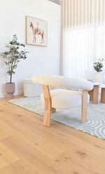 Arcadia Ribbed Arch Geometric Textured Blue Rug