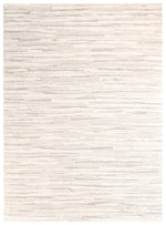 Arcadia Abstract Striated Linear Textured Cream Rug