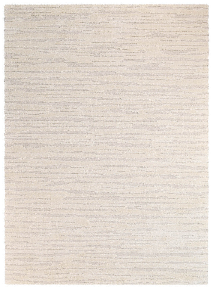 Arcadia Abstract Striated Linear Textured Latte Rug