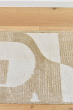 Arcadia Mid-Century Geometric Arch Textured Chestnut Rug