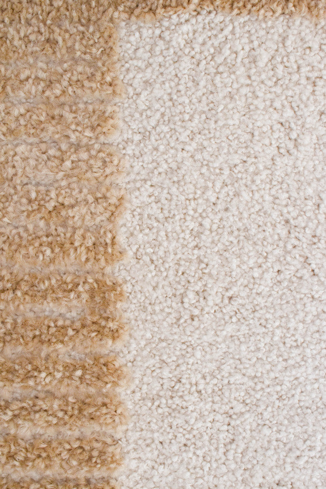 Arcadia Mid-Century Geometric Arch Textured Chestnut Rug