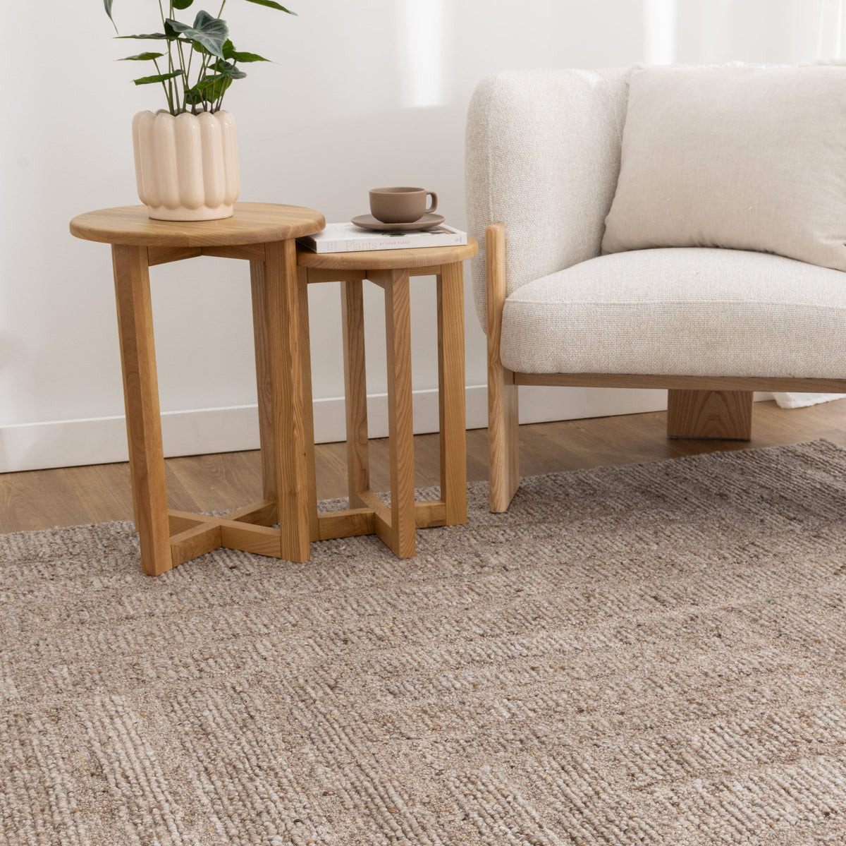 Rowan Cocoa Modern Wool Rug