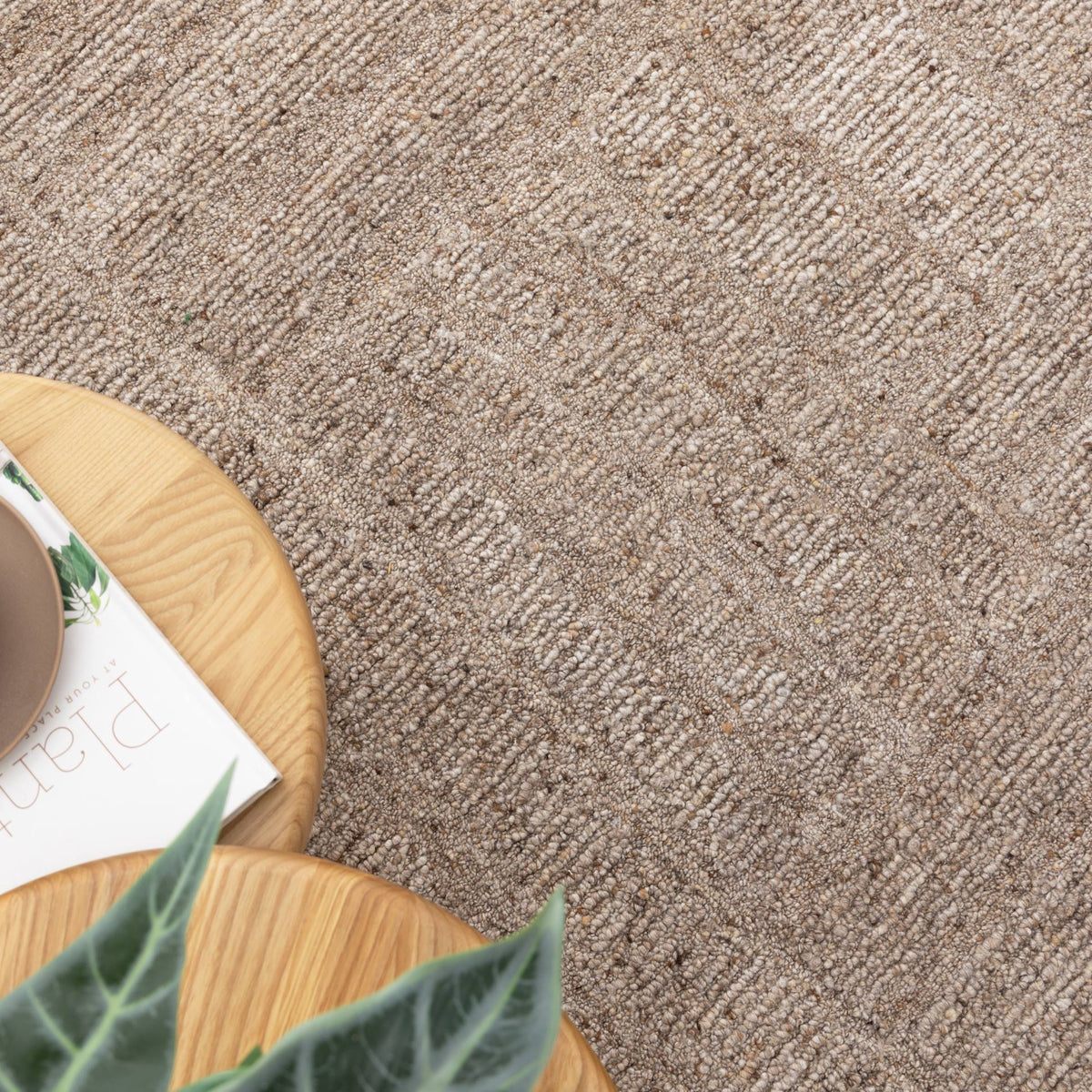Rowan Cocoa Modern Wool Rug