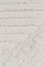 Contour Modern Sculpted Arches Textured Cream Rug