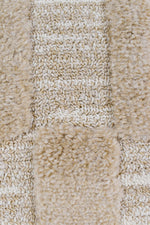 Contour Modern Sculpted Linear Column Beige Rug