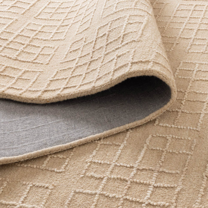 Arden Croissant Beige Knitted Wool Rug, [cheapest rugs online], [au rugs], [rugs australia]