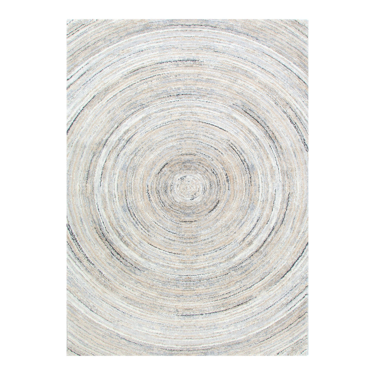 Aspen Modern Ripple Grey Beige Rug