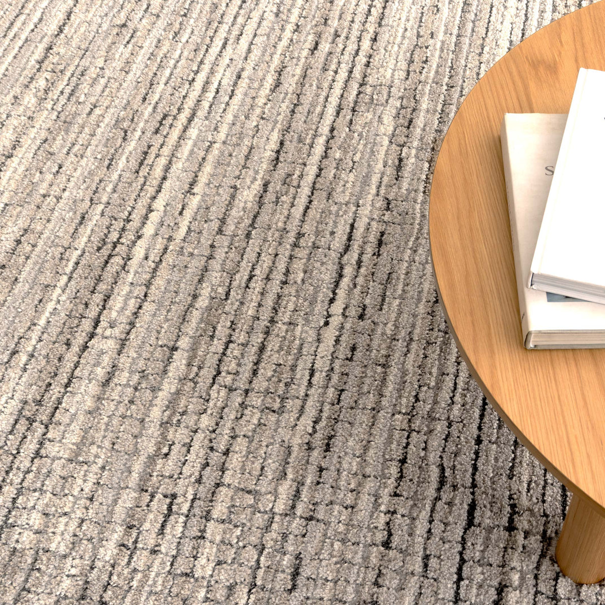 Aspen Textured Grey Beige Rug