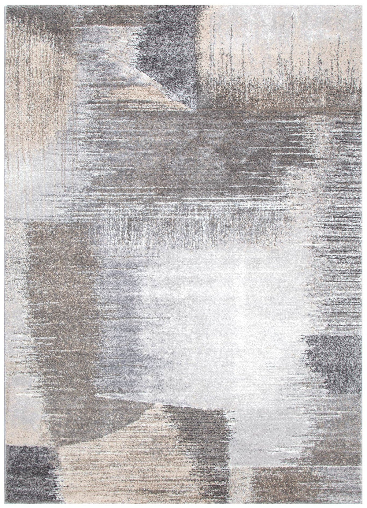 Aspen Grey Beige Faded Abstract Rug