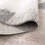 Aspen Grey Beige Faded Abstract Rug
