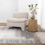 Aspen Grey Beige Faded Abstract Rug