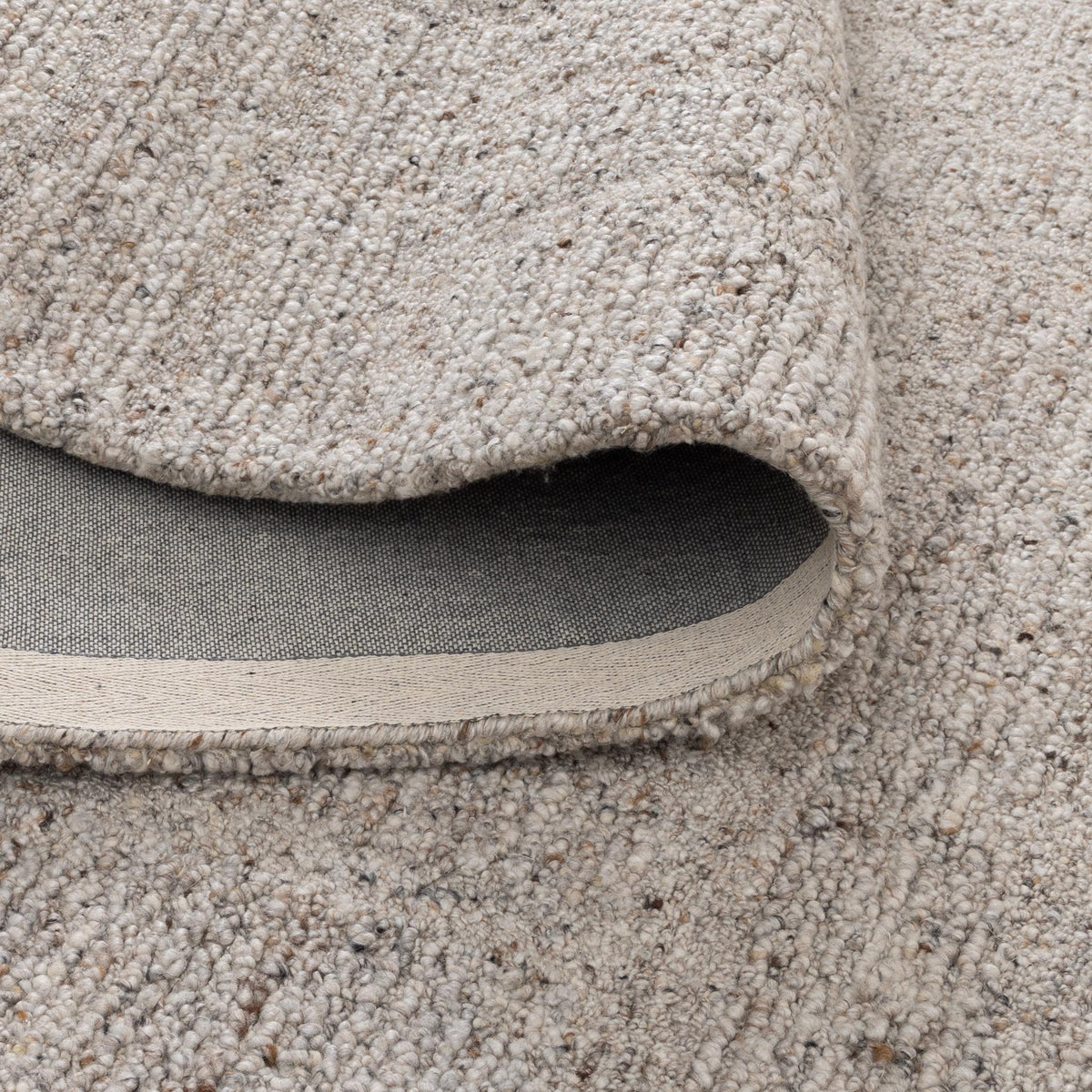 Rowan Greige Modern Wool Rug