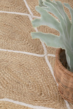 Cameron Diamond Natural Jute Rug