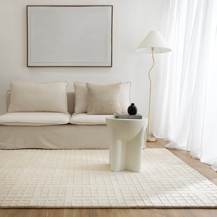 Arden Ivory Knitted Wool Rug, [cheapest rugs online], [au rugs], [rugs australia]