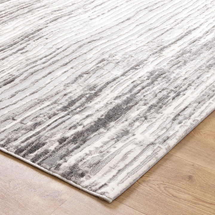 Luna Distressed Lines Grey Rug, [cheapest rugs online], [au rugs], [rugs australia]