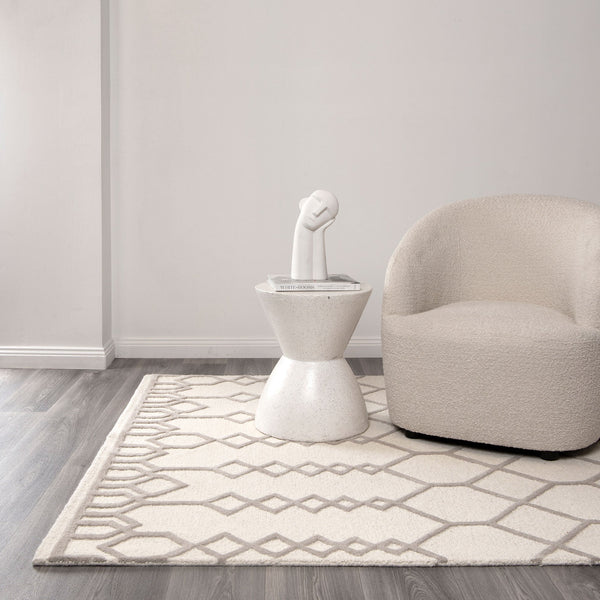 Nordic Nest Senso Beige Wool Rug, [cheapest rugs online], [au rugs], [rugs australia]