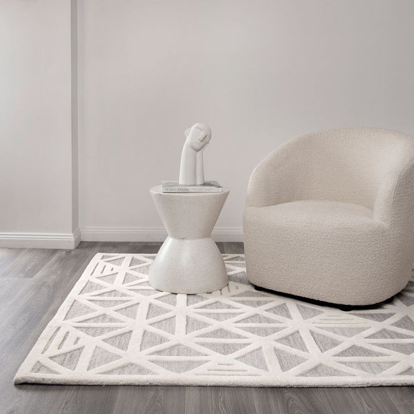 Nordic Nest Trilogy Greige Wool Rug, [cheapest rugs online], [au rugs], [rugs australia]