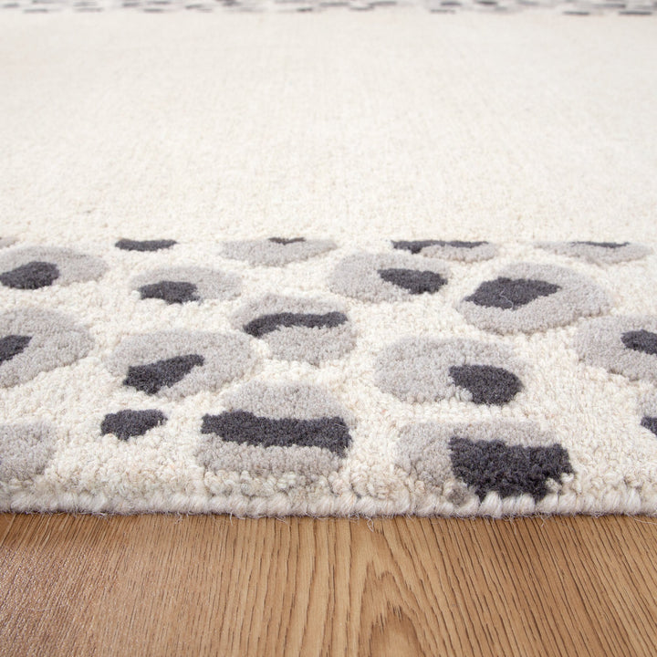 Nordic Nest Leopard Cream Grey Wool Rug, [cheapest rugs online], [au rugs], [rugs australia]