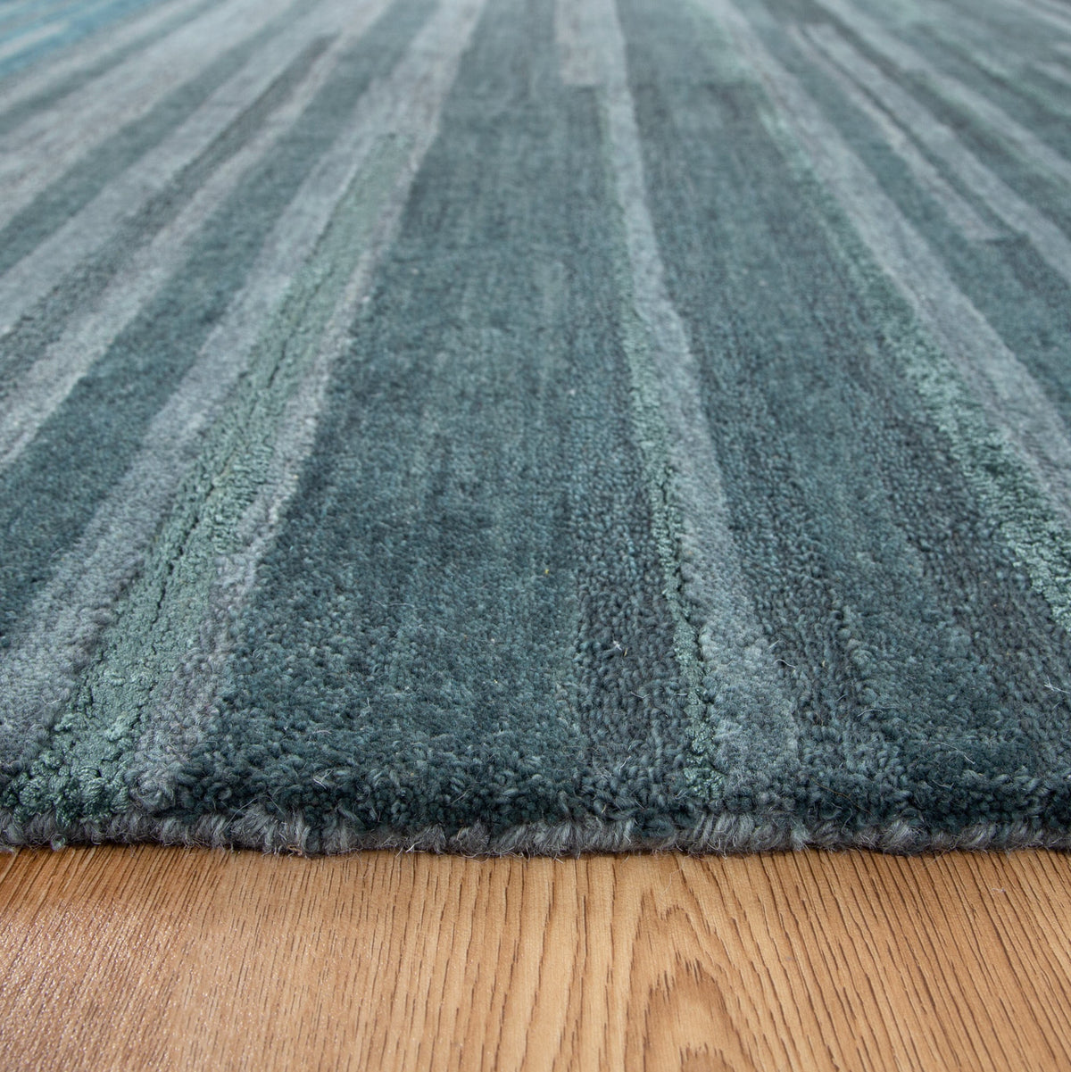 Nordic Nest Linear Teal Wool Rug, [cheapest rugs online], [au rugs], [rugs australia]