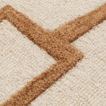 Nordic Nest Lines Rust Wool Rug