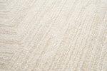 Nirvana Cream Multi-Directional Geometric Linear Plush Rug