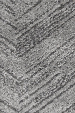 Nirvana Charcoal Multi-Directional Geometric Linear Plush Rug