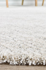Nirvana Grey Multi-Directional Geometric Linear Plush Rug