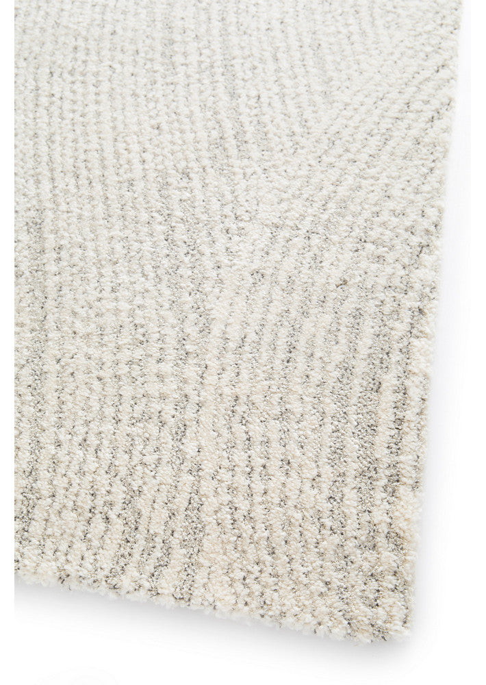 Nirvana Light Grey Organic Ripple Plush Rug