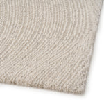 Nirvana Light Grey Organic Ripple Plush Rug