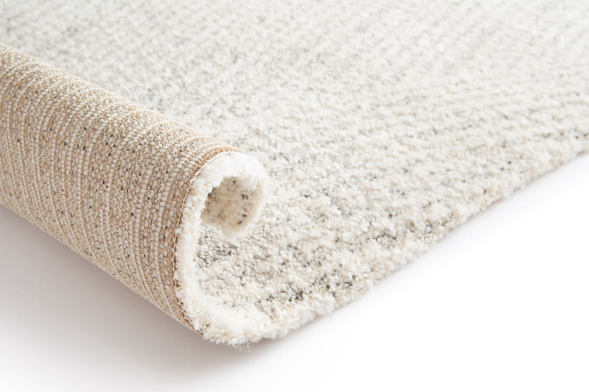 Nirvana Light Grey Organic Ripple Plush Rug
