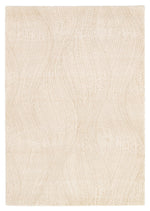 Nirvana Natural Cream Organic Ripple Plush Rug