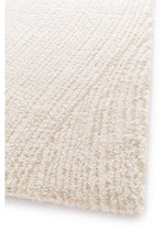 Nirvana Natural Cream Organic Ripple Plush Rug