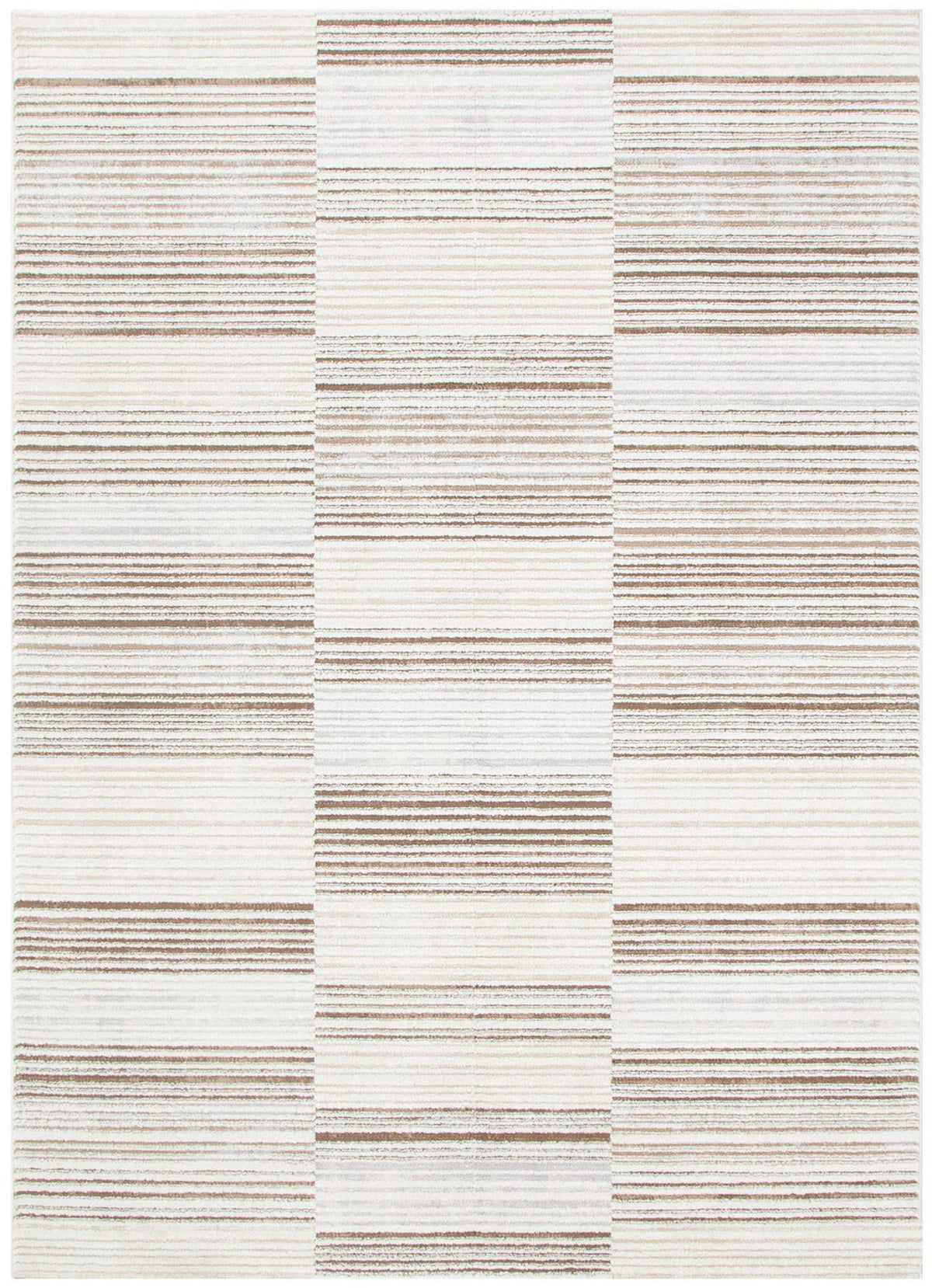 Nova Lines Beige Brown Rug