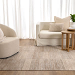 Nova Lines Brown Grey Rug