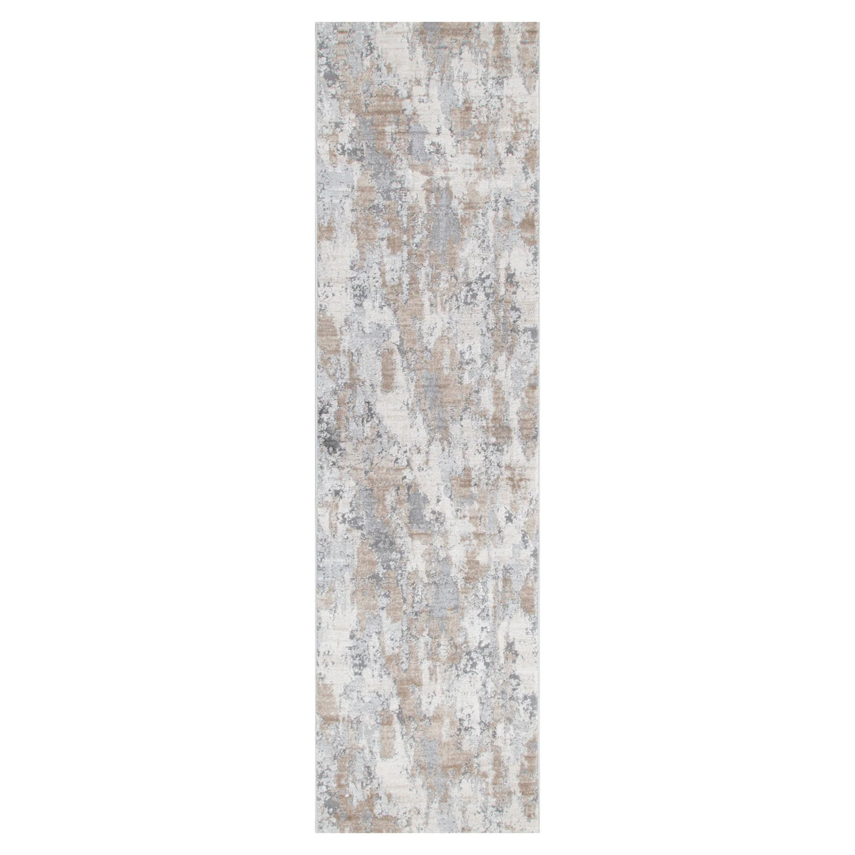 Symphony Watercolour Abstract Grey and Beige Rug