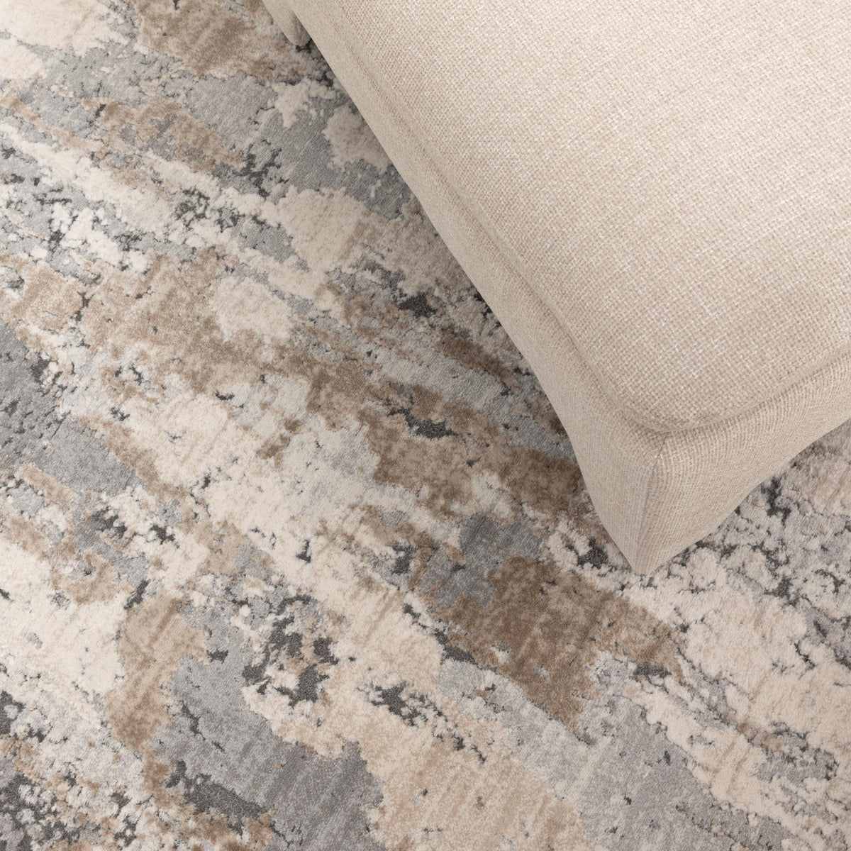 Symphony Watercolour Astract Grey and Beige Rug, [cheapest rugs online], [au rugs], [rugs australia]
