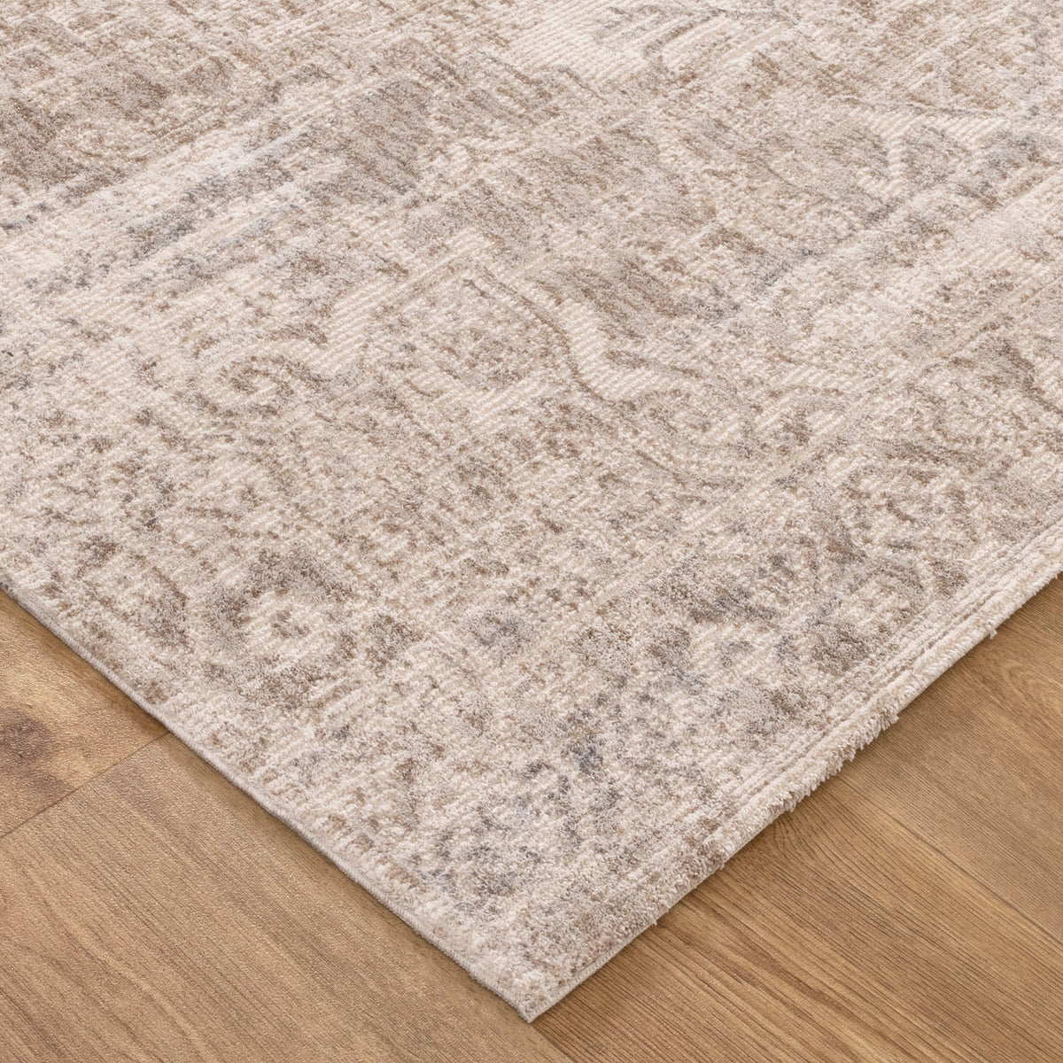 Muse Distressed Beige & Blue Transitional Rug