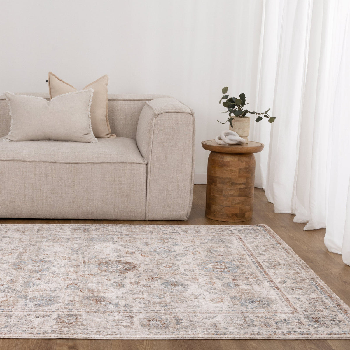 Muse Transitional Beige Blue Multi Rug