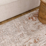 Muse Abstract Lines Multi Rust Transitional Rug