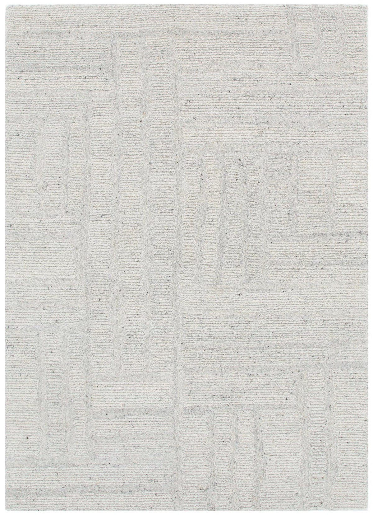Rowan Silver Modern Wool Rug