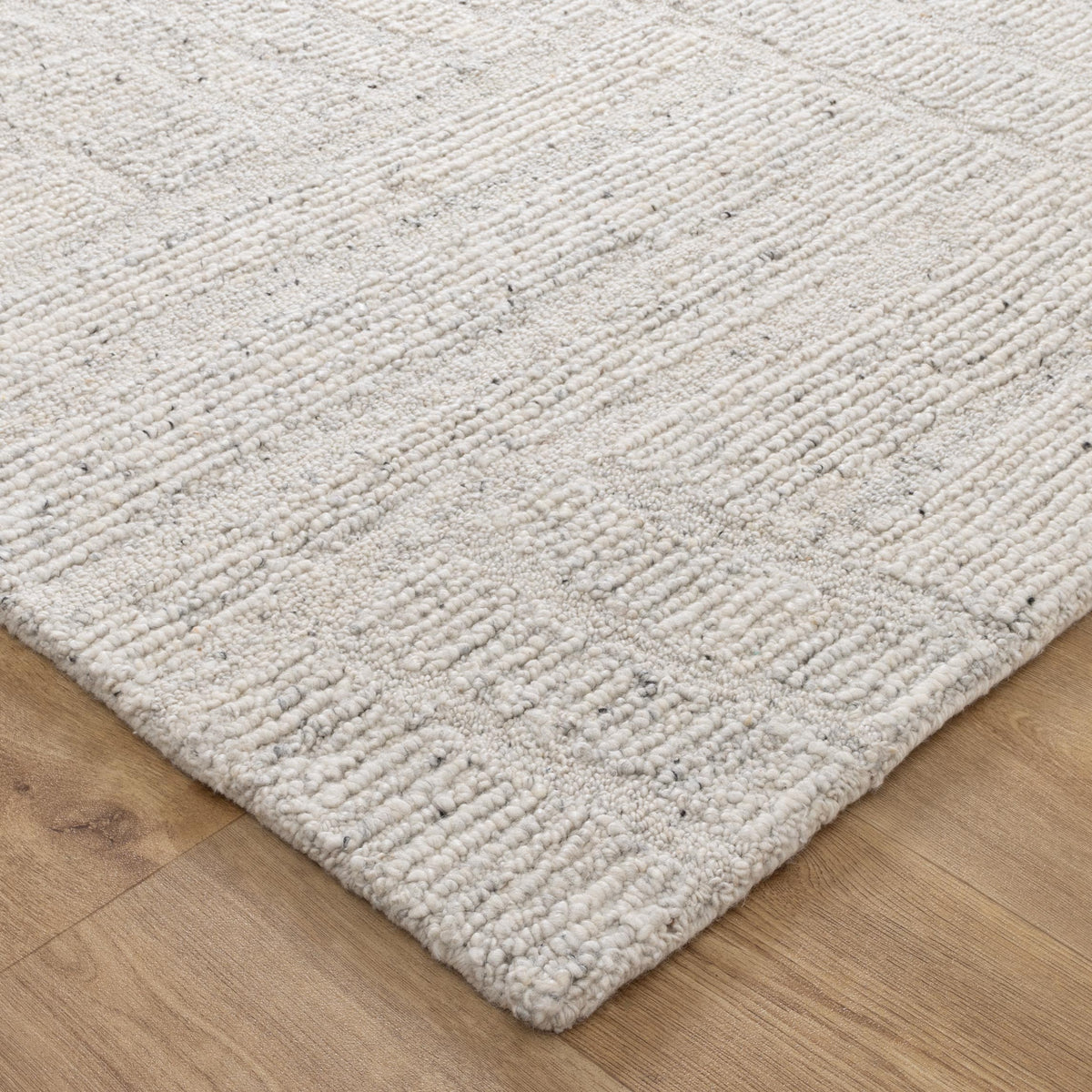 Rowan Silver Modern Wool Rug