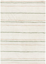 Sierra Olive Stripe Washable Wool Rug