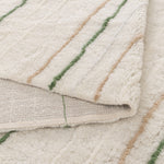 Sierra Olive Stripe Washable Wool Rug