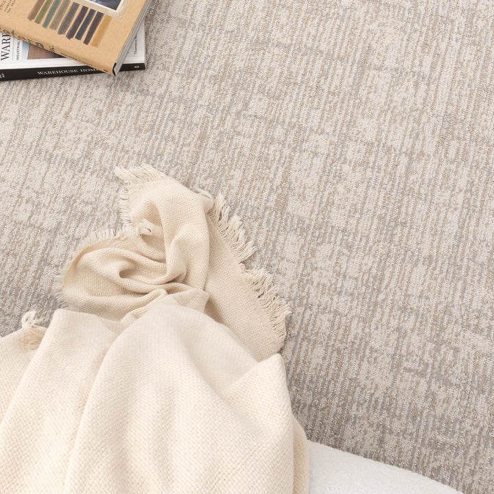 Haven Distressed Lines Grey Beige Rug, [cheapest rugs online], [au rugs], [rugs australia]