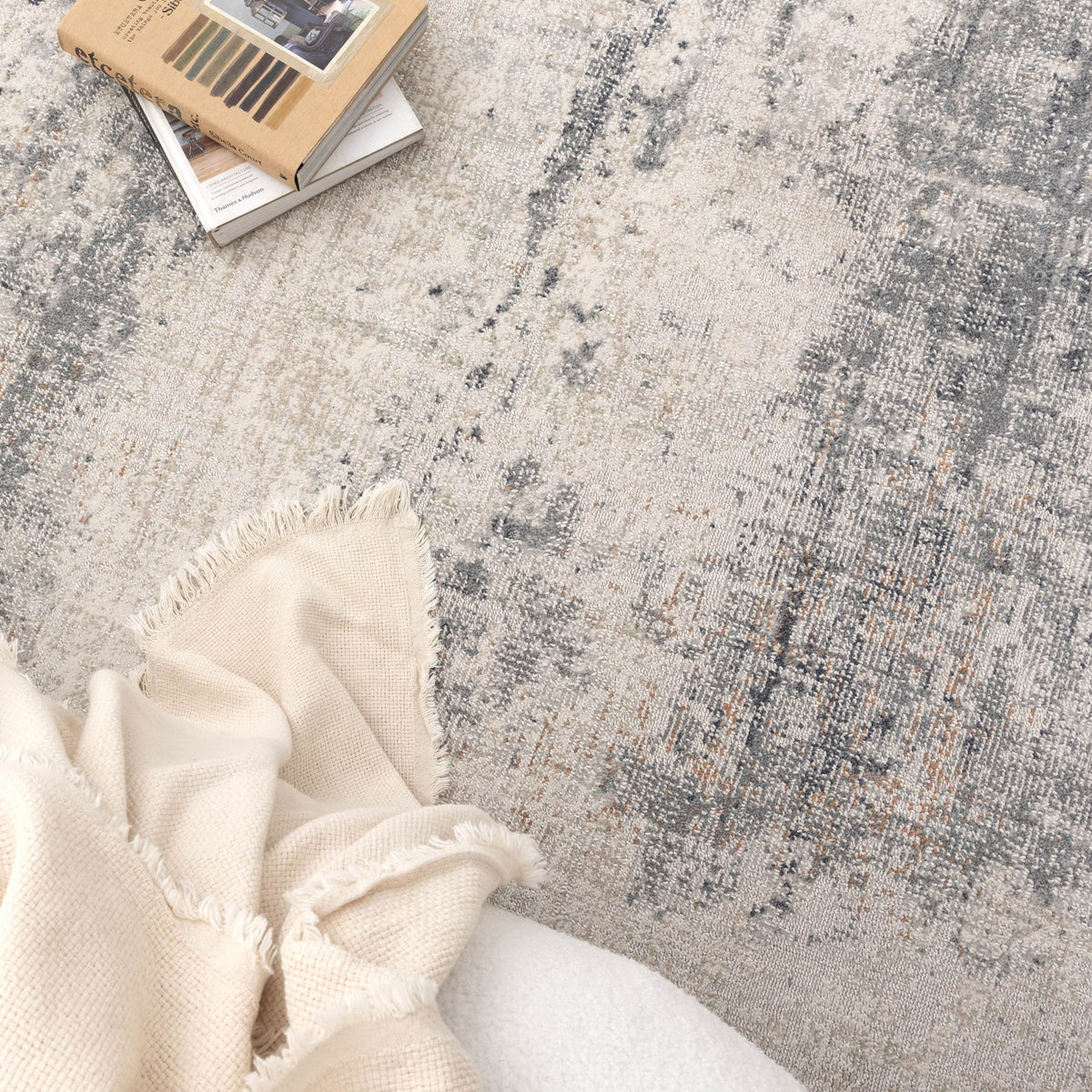 Haven Distressed Splash Beige Blue Rug, [cheapest rugs online], [au rugs], [rugs australia]