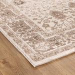 Nova Oriental Border Brown Rug