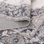 Sunday Transitional Beige Grey Machine Washable Rug