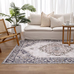 Sunday Transitional Beige Grey Machine Washable Rug